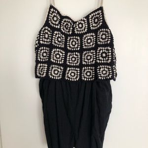 Lucky Brand Crochet Romper